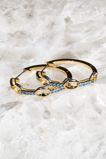 MARINE HOOPS- BLUE SAPPHIRE